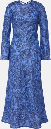 Zimmermann Ottie Bias paisley linen maxi dress