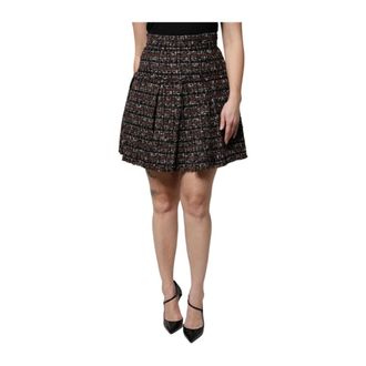 Dolce & Gabbana Rokken, Dames, Veelkleurig, S, Tweed, Tweed Mini Rok
