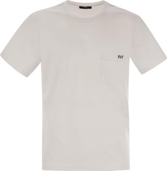 Fay Cotton T Shirt With Pocket