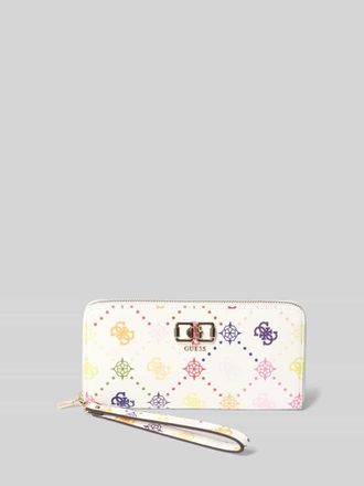 Guess Portemonnaie in Leder-Optik Modell Laurel in Weiss, Gr&ouml;&szlig;e 1