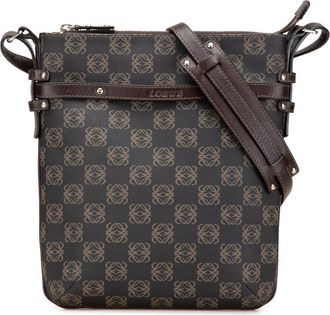 Loewe Pre-owned Loewe Anagram Coated Canvas Crossbody Ladies 290703