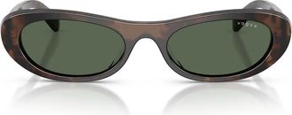 Vogue Sunglasses Vo5695 Su 327971 Brown Milky/Dark Green Women
