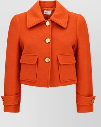 Parosh wool single breasted coat