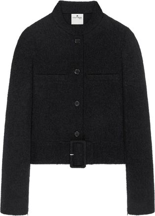 Courr&egrave;ges Giacca con fibbia - Nero