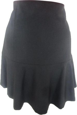 Theyskens Theory THEORY Black Ruffle Hem Skirt Size S