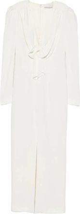 Alessandra Rich Maxi jurk met strikdetail - Dames - Maxi kleedjes - Wit - XS - Kleedjes