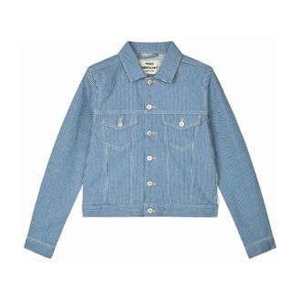 Mads Norgaard Denim Jackets, female, Blue, Size: M Hickory Punk Demi Jacket