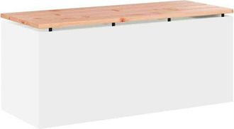 vidaXL Garden Bench White 100 x 40 x 43 cm Steel vidaXL