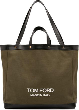 Tom Ford Pre-owned Tom Ford Medium Canvas T Screw Tote Ladies L1406T024AAM