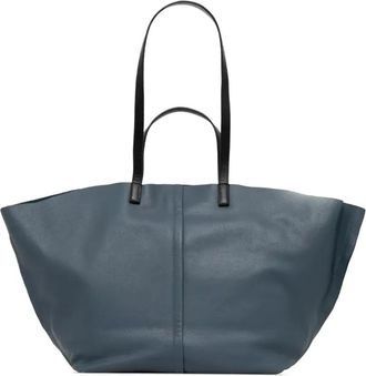 AllSaints Borsa tote in pelle - Blu