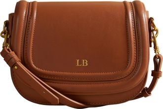 Generic Personalised LISA Faux Leather Saddle Cross Body Shoulder Bag (Brown)