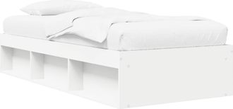 vidaXL Estructura De Cama Con Almacenamiento Blanco 80 X 200 Cm Vidaxl