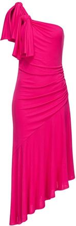 Pinko Pinko, Kleedjes, Dames, Roze, S, Sagrantino Abito Interlock Crepe