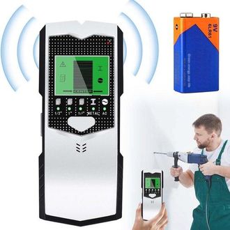 OEM Detector De Pared Multifuncional: Detector 5 En 1 Para Cables, Metal Y Montantes De Madera Con Pantalla Lcd Y Funci&oacute;n De Alarma