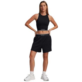 Under Armour Dames/Dames Meridian Ribbed Relaxed Fit Hardloopshort (Zwart)