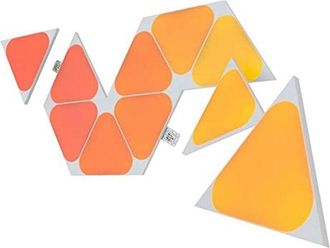 Nanoleaf Nanoleaf - Shapes Mini Triangle Expansion Pack, 10 Mini Triangoli led Aggiuntivi rgbw - Applique da Parete Interno Modulari, Luci Led 16M Colori