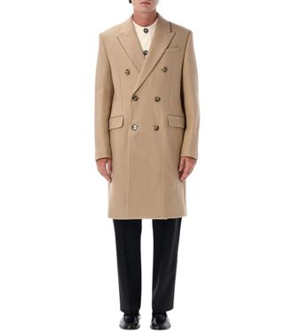 Ami Beige Double Breasted Coat