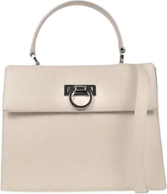 Ferragamo Pre-owned Handbags, female, White, Size: ONE SIZE Pre-owned Handbag