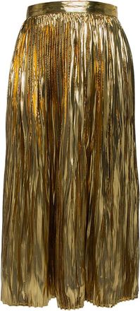 Mes Demoiselles... Gonna midi plissé - Giallo