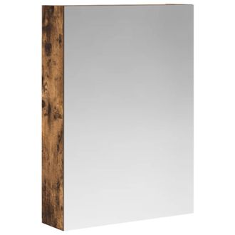 vidaXL Armario Con Espejo De Ba&ntilde;o Roble Ahumado 50 X 14,5 X 70 Cm Vidaxl
