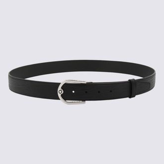 Montblanc Black Leather Belt