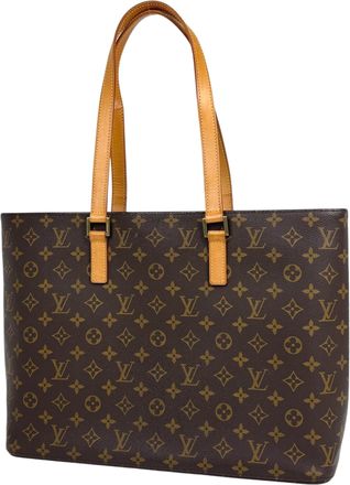 Louis Vuitton Monogram Brown Monogram Shoulder Bag Tote Bag (Pre-Owned)