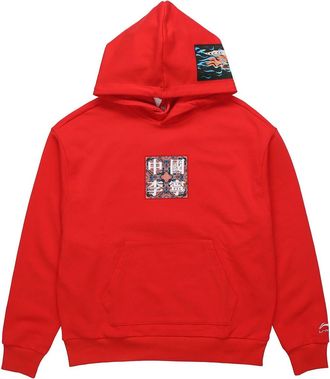 Li-Ning Chinese Culture Graphic Paris Fashion Week Hoodie Red AWDQ241-2