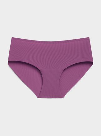 Miiyu Womens Mini-rib laser-cut classic brief Recycled nylon