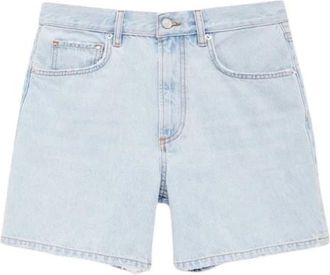 Anine Bing Delaney Short - Dames - Denim shorts - Blauw - W26 - Katoen - Korte Broeken