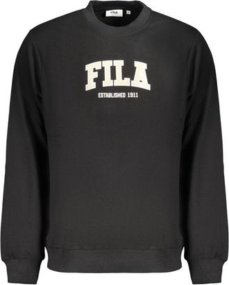 Fila Zwarte Katoenen Heren Sweatshirt