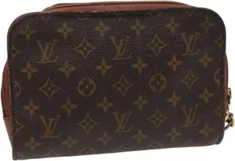 Louis Vuitton Pre-owned Clutches, female, Brown, Size: ONE SIZE Pre-owned Canvas Clutch