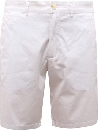 Harmont & Blaine Casual Shorts, male, White, Size: 4XL Stretch Cotton Bermuda Shorts