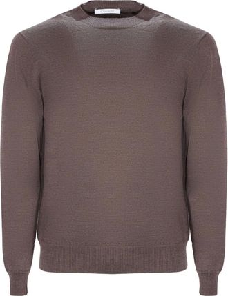 Cruciani crew-neck wool sweater - men - Wool - 46 - Brown