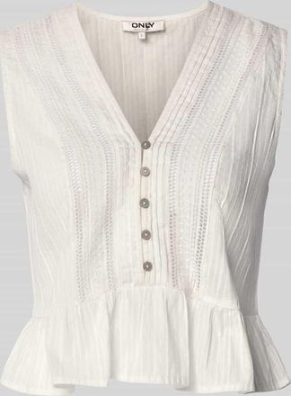 Only Regular Fit Top aus reiner Baumwolle Modell TALLI in Offwhite, Größe XL