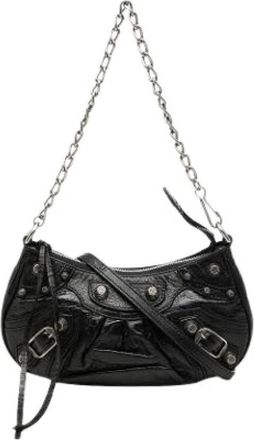 Balenciaga Pre-owned Le Cagole Schoudertas - Dames - Vintage Schoudertas - Zwart - ONE Size - Leer - Vintage