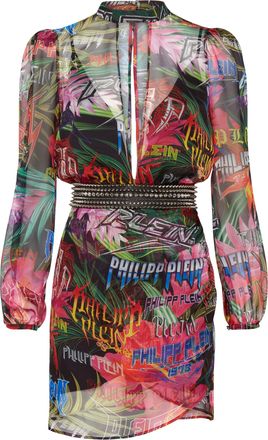 Philipp Plein Short Dress Jungle Rock