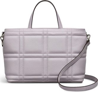 Radley London Sunny Dene Small Zip Quilted Leather Satchel in Thistle at Nordstrom Rack