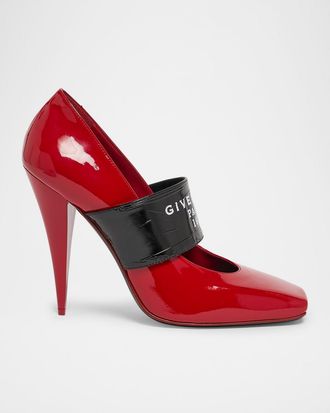 Givenchy Label Patent Leather Pumps