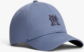 Tommy Hilfiger Mens Embroidered Monogram Baseball Cap - Blue