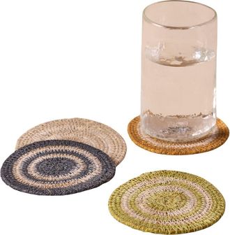 Be Home Hydra Woven Seagrass Coaster - Set of 4 in Multi at Nordstrom