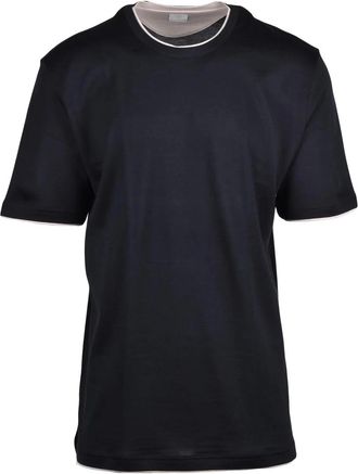 Eleventy Black Versatile Breathable Cotton T-Shirt