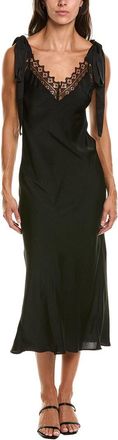 Bardot Lydia Tie-Strap Midi Dress