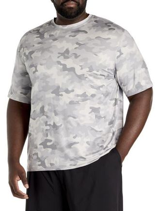 Reebok Big & Tall Performance Camo T-Shirt in Grey Multi at Nordstrom, Size 5X Big