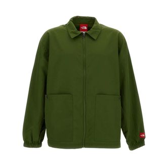 The North Face Jackets, male, Green, Size: XL Red Box Nylon Shirt