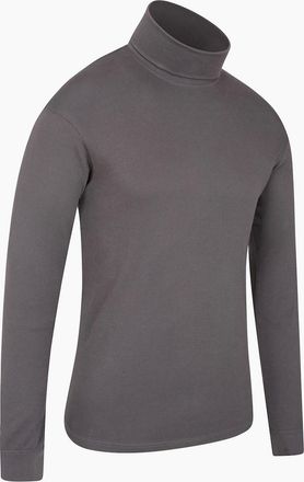 Mountain Warehouse Mens Mountain Warehouse Mens Meribel Cotton Thermal Top - Grey - Size: 32