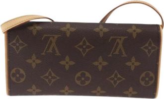 Louis Vuitton Pre-owned Vintage Cross Body Bag - Dames - Vintage Schoudertas - Bruin - ONE Size - Leer - Vintage