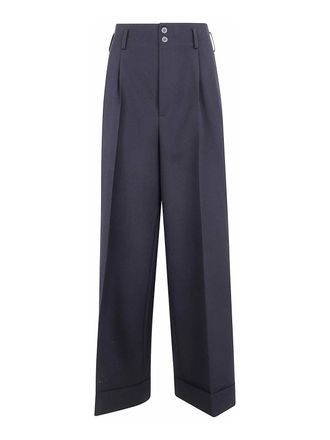 Ibrigu Wide Leg Wool Trousers