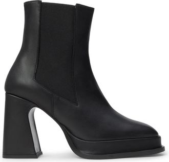 Castaner Schoenen, Dames, Zwart, 38 EU, Leer, Laars MET HAK VAN 10Cm