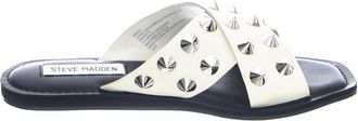 Steve Madden Slippers - Dames - Sandalen - Wit - 37 1/2 EU - Leer - Schoenen