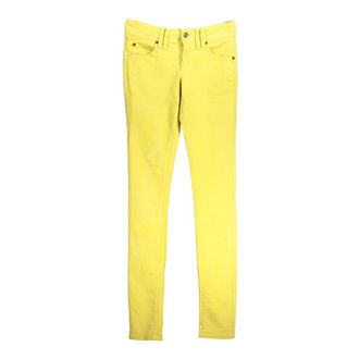 John Galliano Slim-fit Jeans, female, Yellow, Size: W24 Yellow Denim Jeans with 5 Pockets